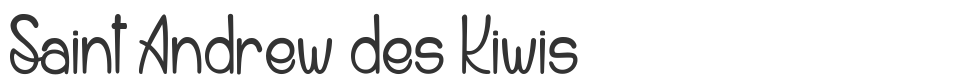Saint Andrew des Kiwis font preview