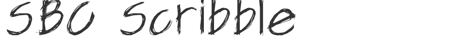 SBC Scribble font preview