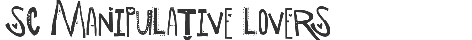 SC Manipulative Lovers font preview