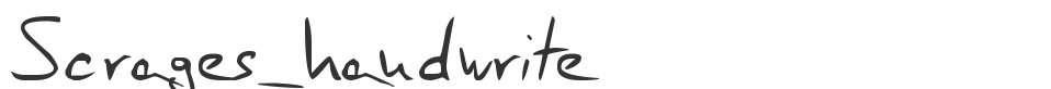 Scrages_handwrite font preview