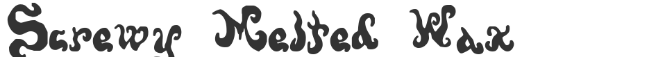 Screwy Melted Wax font preview