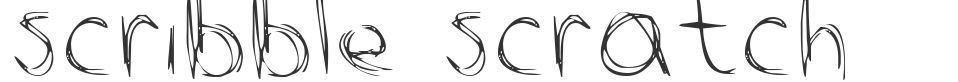 scribble scratch font preview