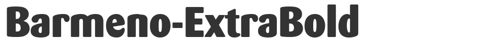 Barmeno-ExtraBold font preview