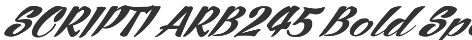 SCRIPT1 ARB245 Bold Spenceria font preview
