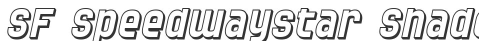 SF Speedwaystar Shaded font preview