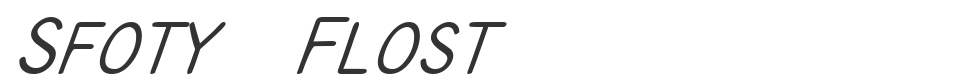 Sfoty Flost font preview
