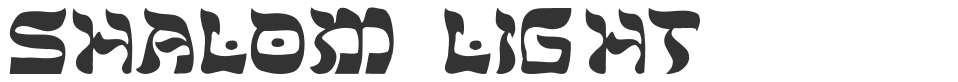 Shalom-Light font preview