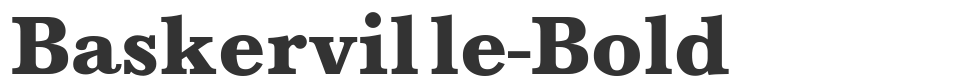 Baskerville-Bold font preview