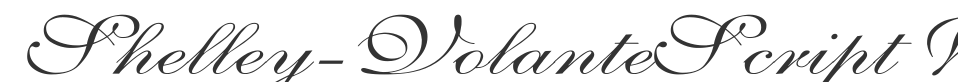 Shelley-VolanteScript Wd font preview