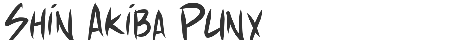 Shin Akiba Punx font preview
