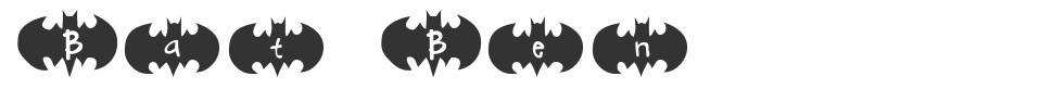Bat Ben font preview