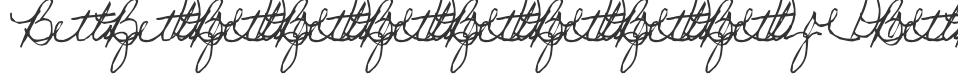 Signature (example) font preview