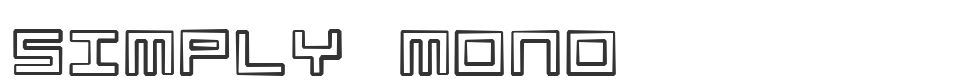 Simply Mono font preview
