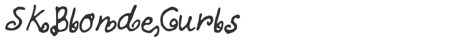 SKBlondeCurls font preview