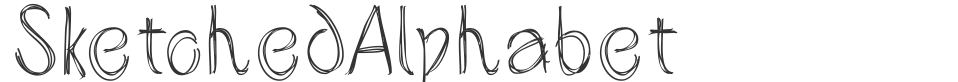 SketchedAlphabet font preview