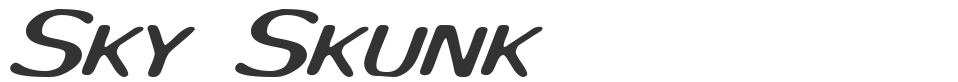 Sky Skunk font preview