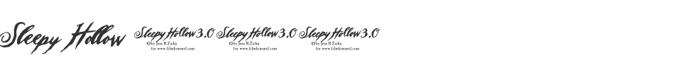Sleepy Hollow 3.0 font preview