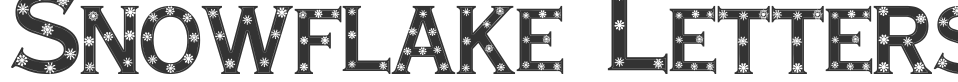 Snowflake Letters font preview