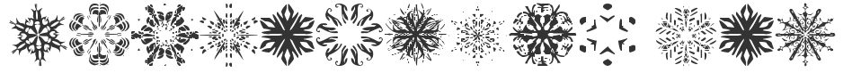 Snowflakes tfb font preview