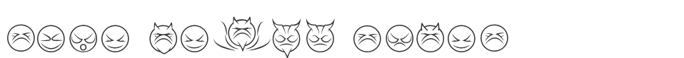 some devil faces font preview