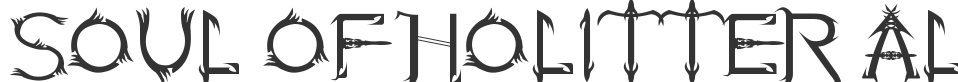 Soul Of Holitter Alternative font preview