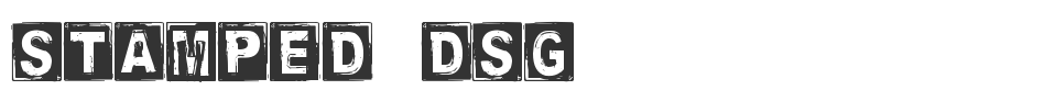 Stamped DSG font preview