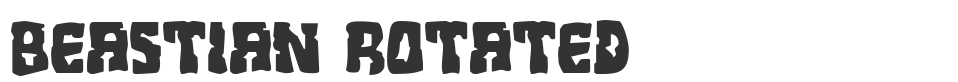 Beastian Rotated font preview