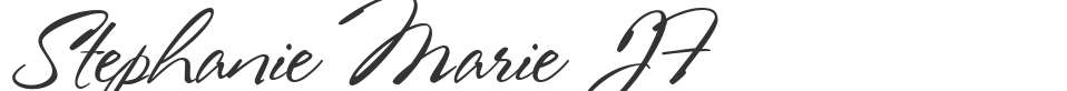 Stephanie Marie JF font preview