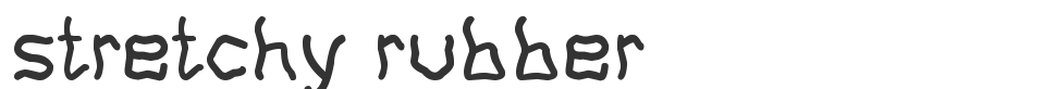 stretchy rubber font preview