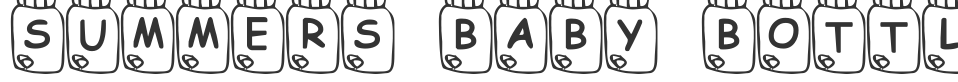 Summers Baby Bottles font preview