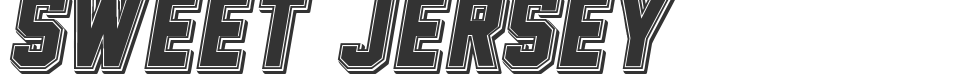Sweet Jersey font preview