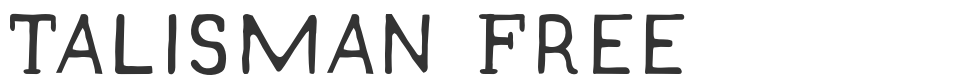 Talisman Free font preview
