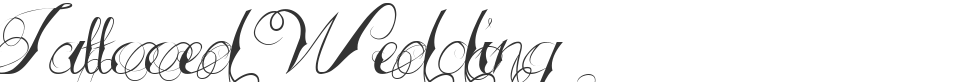 Tattooed Wedding font preview