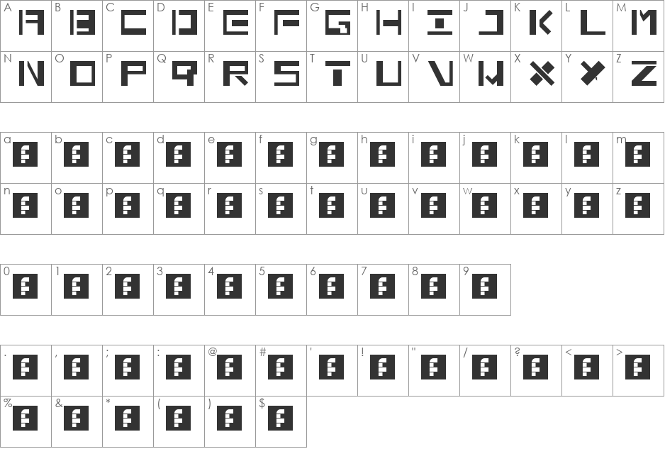 teste font character map preview