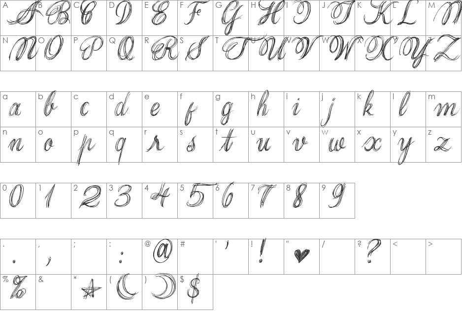Thank you Drf font character map preview