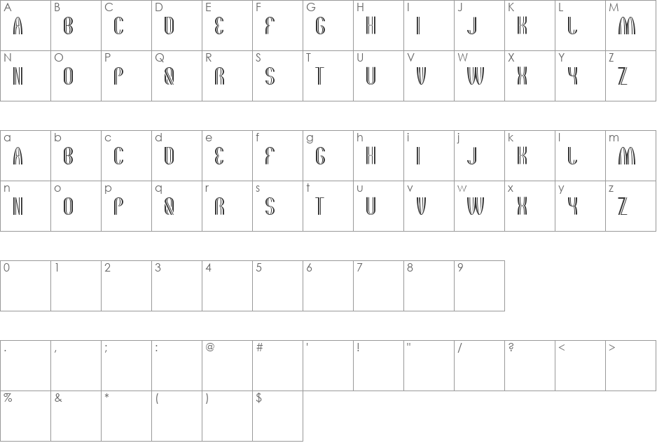 the quick motorcross font character map preview