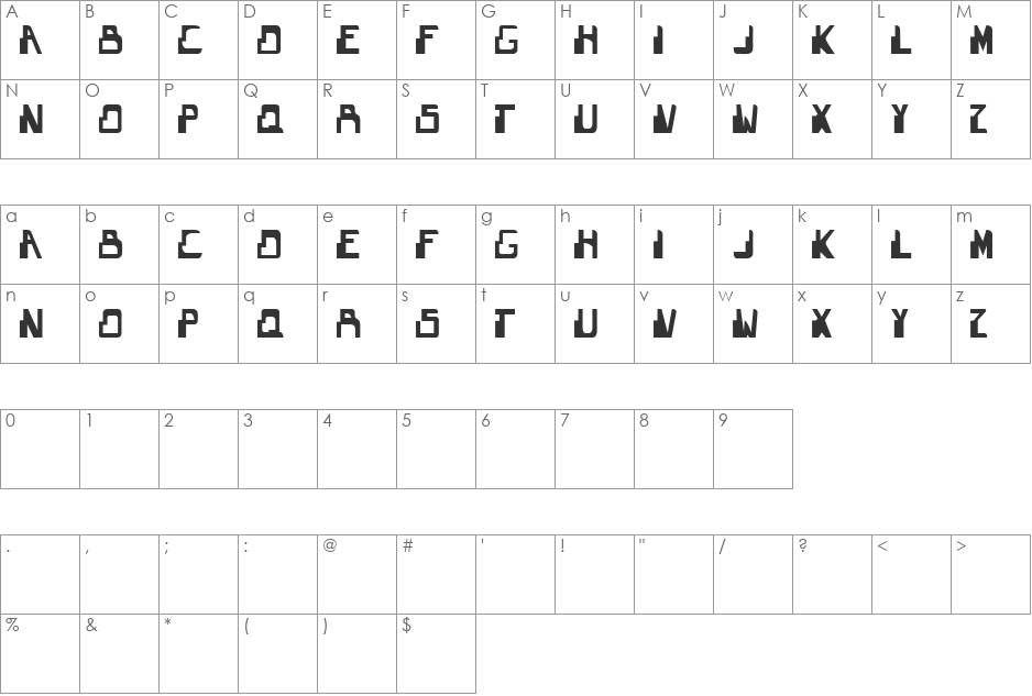 TheGuardian font character map preview