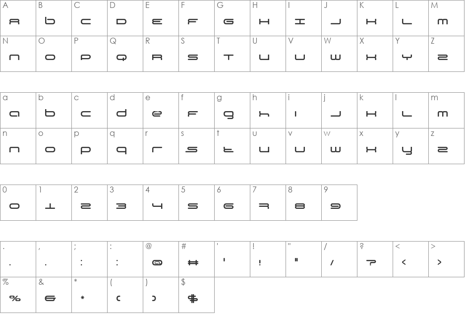 Ti?sto By Sim?n Barja Caride font character map preview