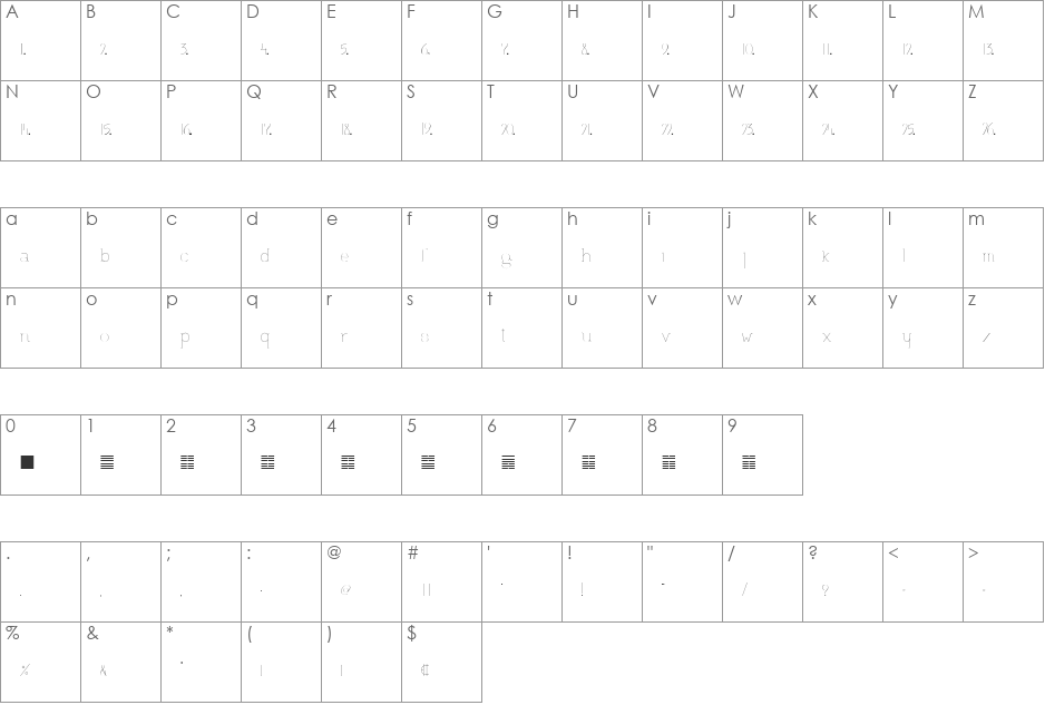 to whom it may concern type font character map preview