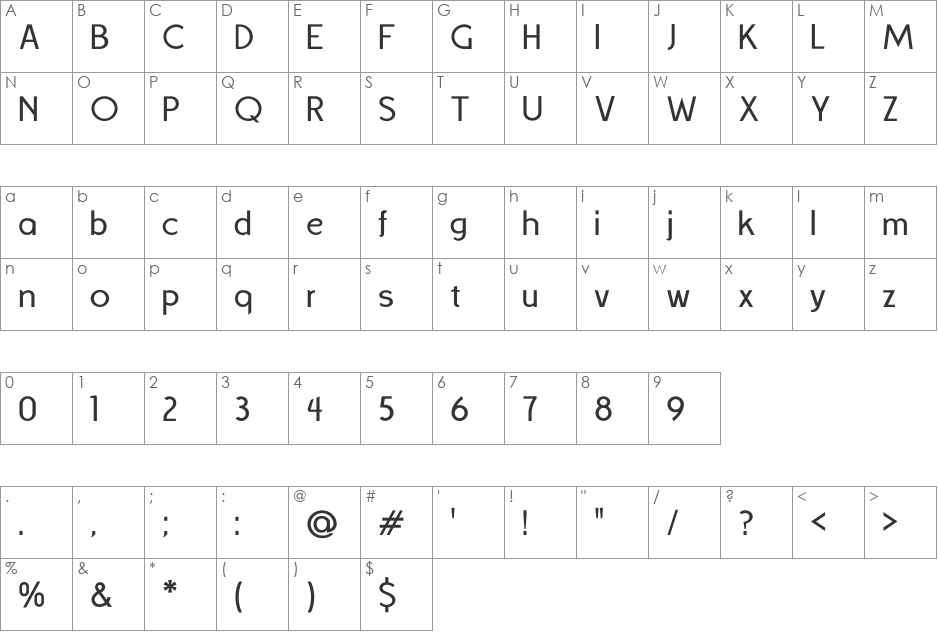 TSISQUILISDA  font character map preview