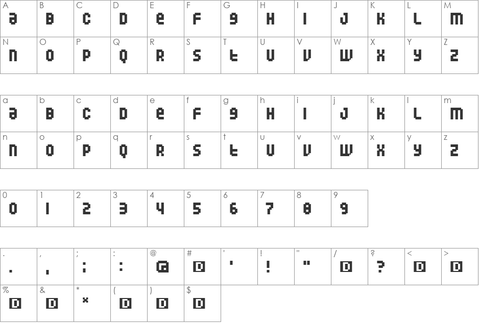 UBetter font character map preview