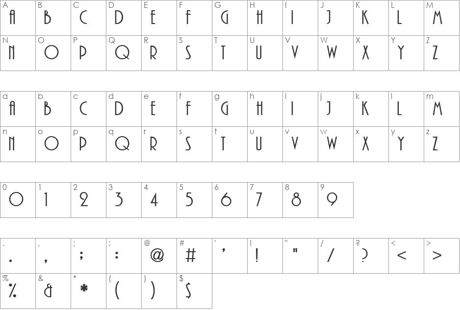 Ukrainian Play font character map preview