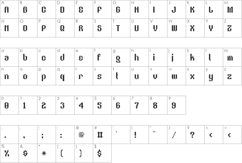 V5 Eastergothic font character map preview