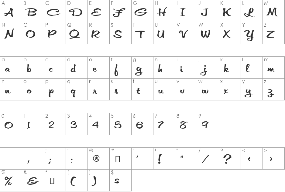 VNIThufap3 font character map preview