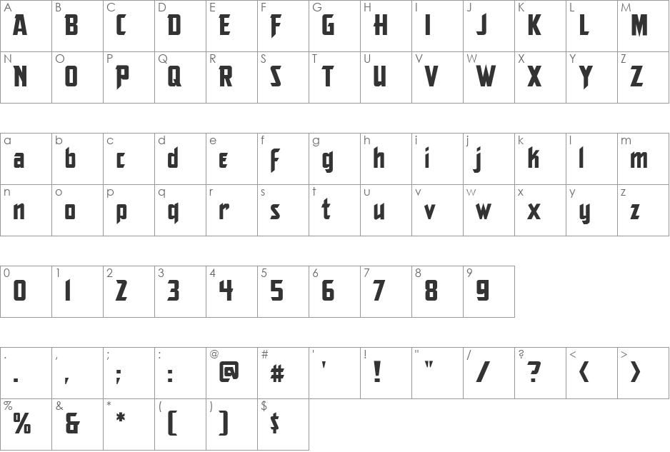 v_CCTheStorySoFar font character map preview