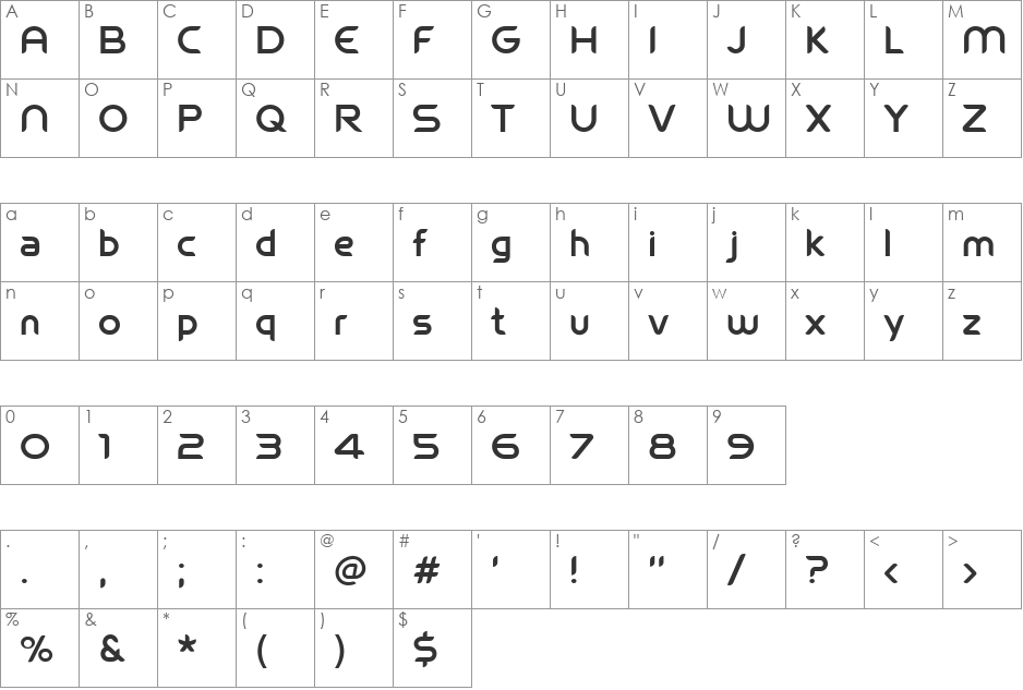 WelcomeXpdf font character map preview