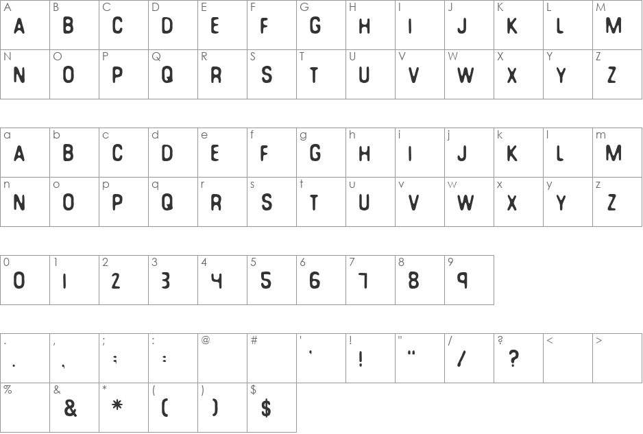 You Can Make Your Own Font font character map preview