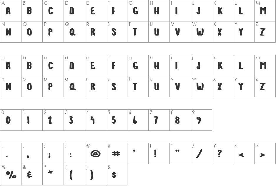 1159 2003 font character map preview