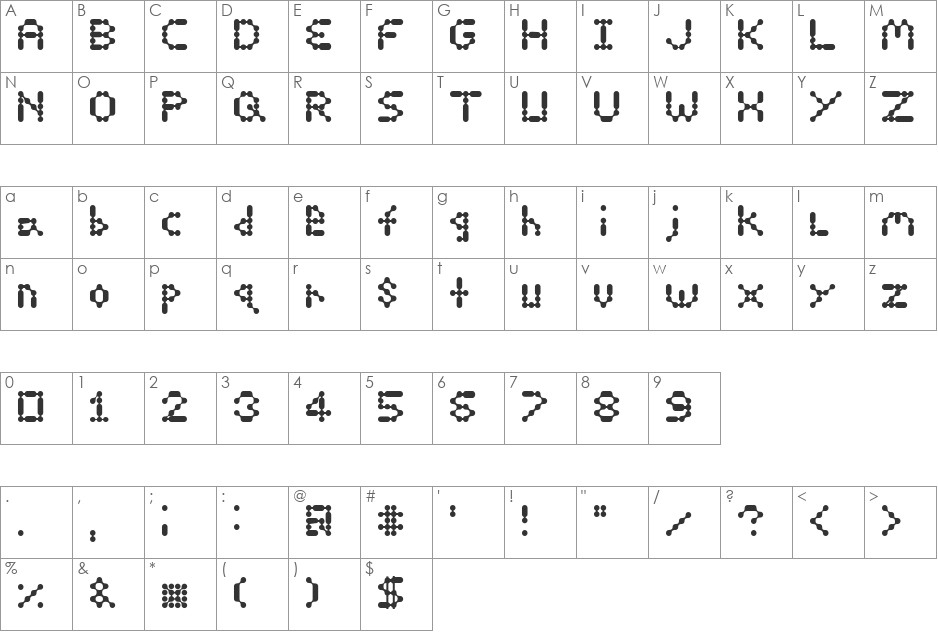 13_Inka font character map preview