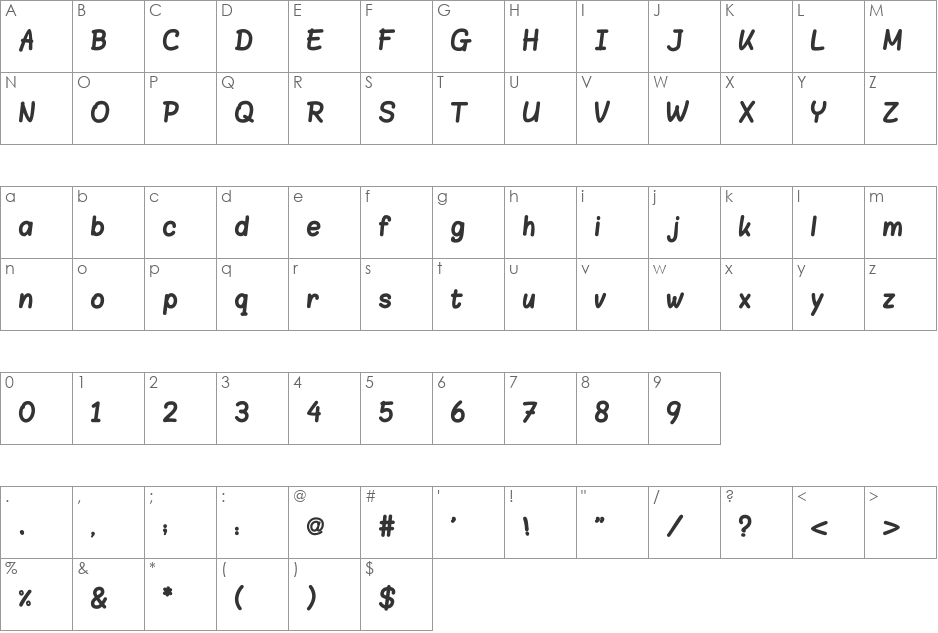 AGT Aref_Menna font character map preview